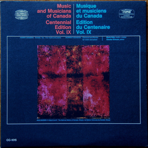 Music And Musicians Of Canada Centennial Edition Vol. IX / Musique Et Musiciens Du Canada Edition Du Centenaire Vol. IX