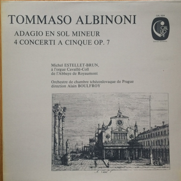 Adagio En Sol Mineur / 4 Concerti A Cinque Op. 7