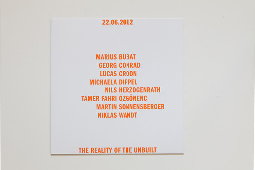 22.06.2012 - The Reality of The Unbuilt