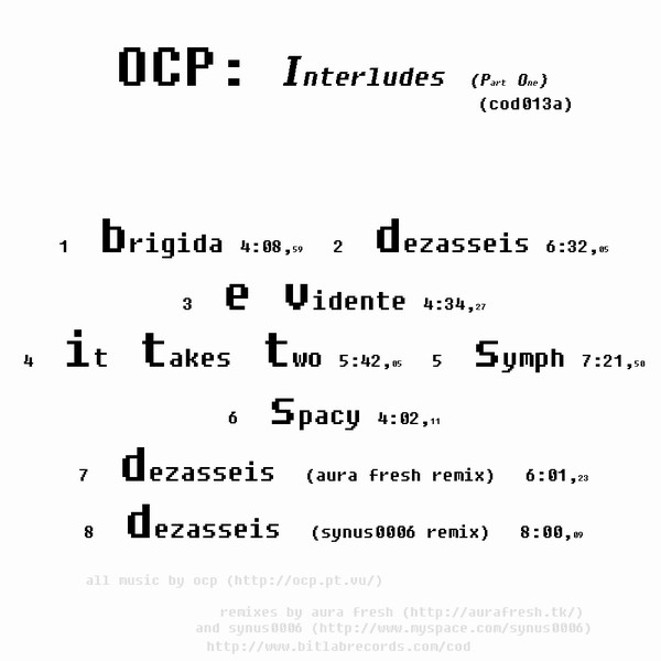 Interludes (Part One)