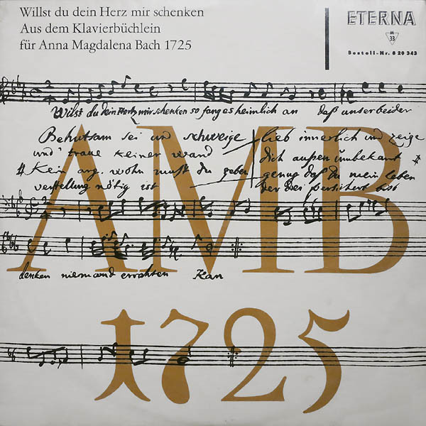 Willst Du Dein Herz Mir Schenken (Aus Dem Klavierbüchlein Für Anna Magdalena Bach 1725)