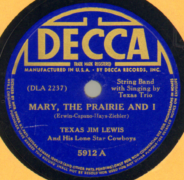 Mary, The Prairie And I / Hill Billy Bill