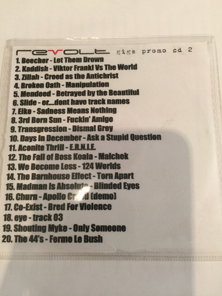 Revolt Gigs Promo CD 2