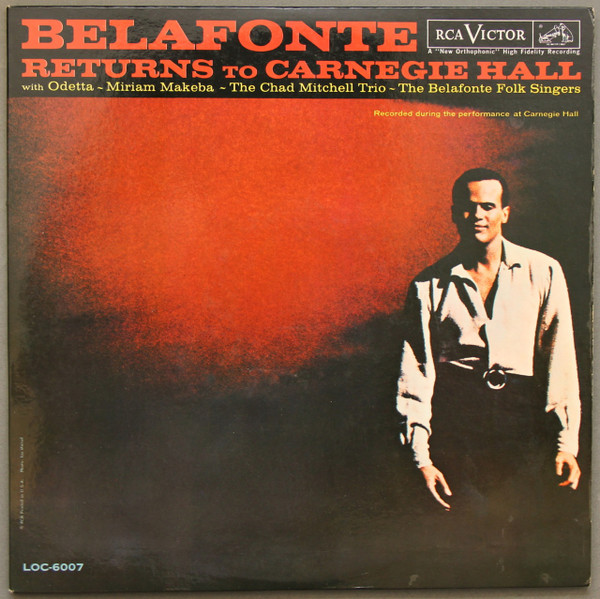 Belafonte Returns To Carnegie Hall