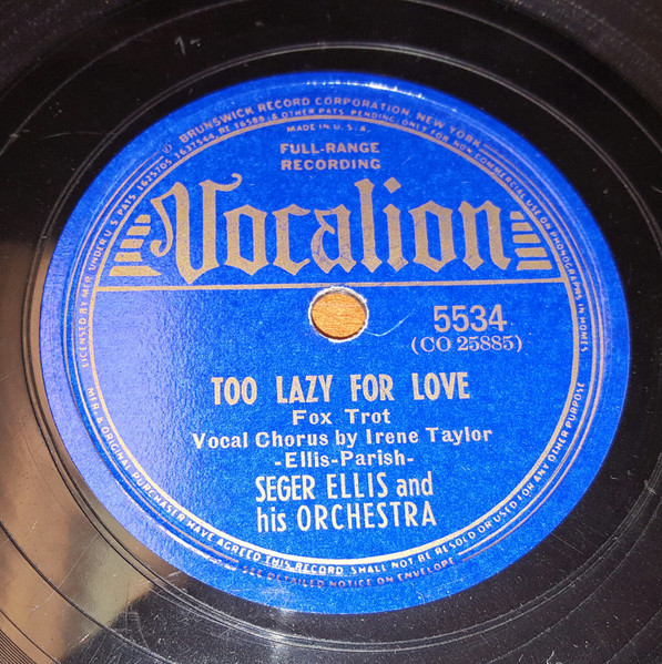 Bye Bye Blues / Too Lazy for Love