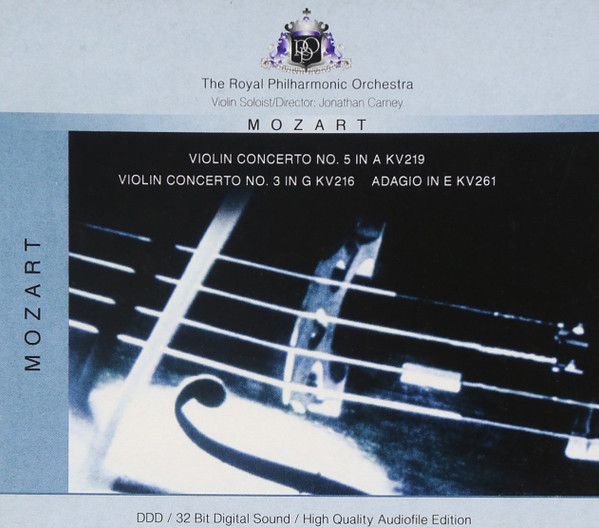 Violin Concerto No. 5 In A KV 219 / Violin Concerto No. 3 In G KV 216 / Adagio In E KV 261