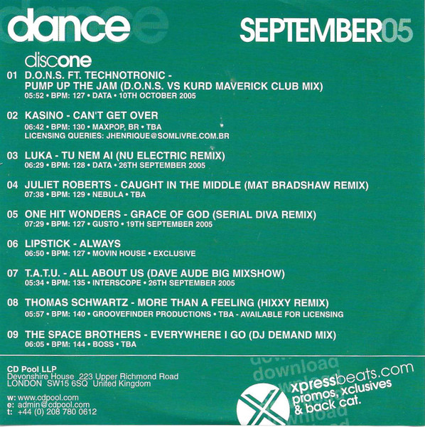 Dance September 05
