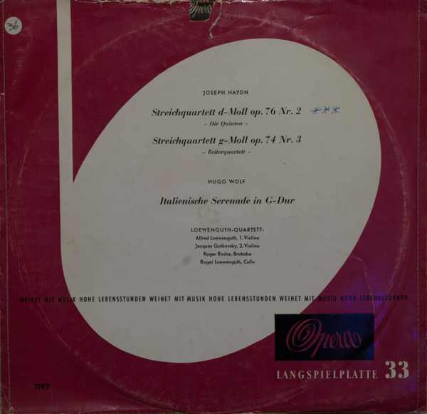 Streichquartett D-Moll Op. 76 Nr. 2, Streichquartett G-Moll Op. 74 Nr. 3 / Italianische Serenade In G-Dur
