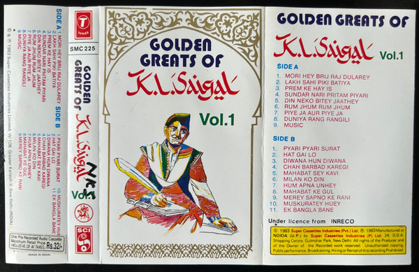 Golden Greats Of K.L. Saigal, Vol. 1