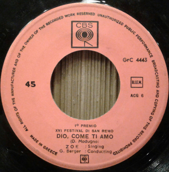 Dio, Come Ti Amo / Io Ti Daro Di Piu