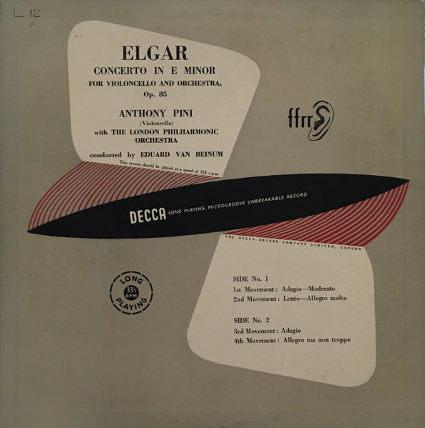 Cello Concerto In E Minor (For Violoncello And Orchestra, Op. 85)