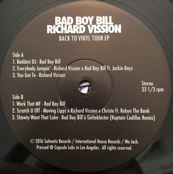 Back To Vinyl Tour EP