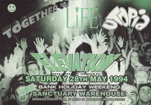 1994-05-28: Elevation, Life & Utopia, "Together '94": Sanctuary Music Arena, Milton Keynes, UK