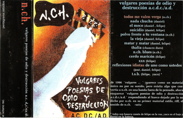 Vulgares Poesias De Odio Y Destrucción A.C. D.C./A.D.