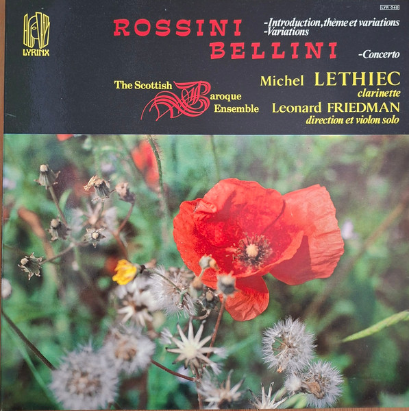 Rossini: Introduction, Theme And Variation, Bellini: Concerto