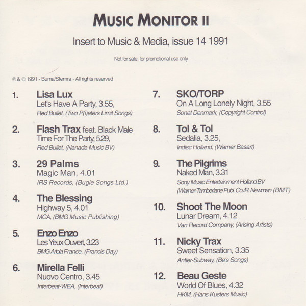 Music & Media: Music Monitor II