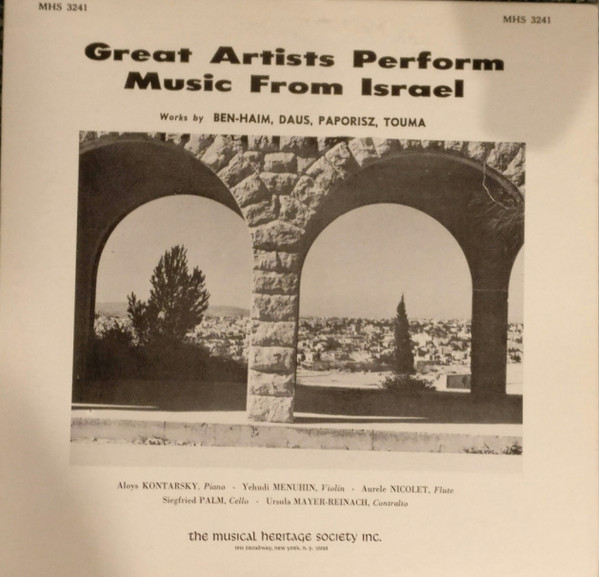 Great Artists Perform Music From Israel