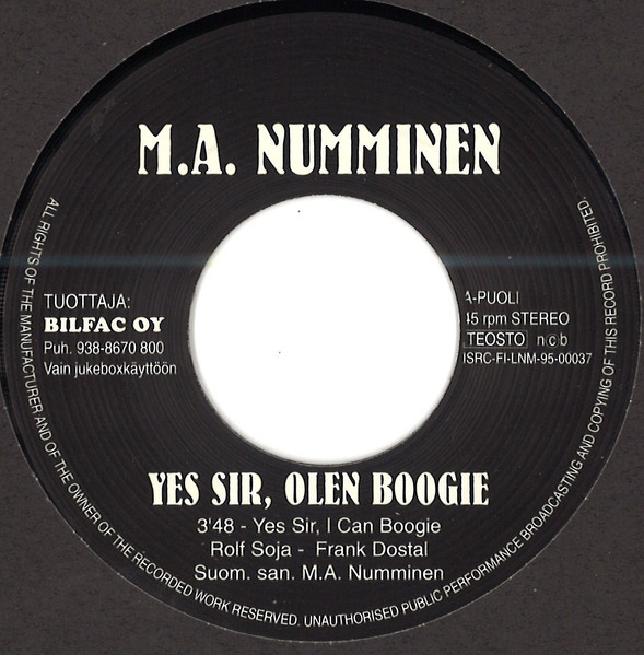 Yes Sir, Olen Boogie
