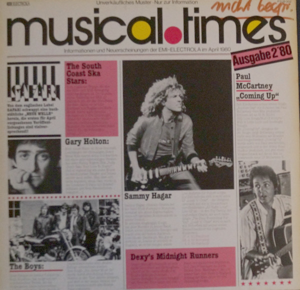 Musical.Times Ausgabe 2'80
