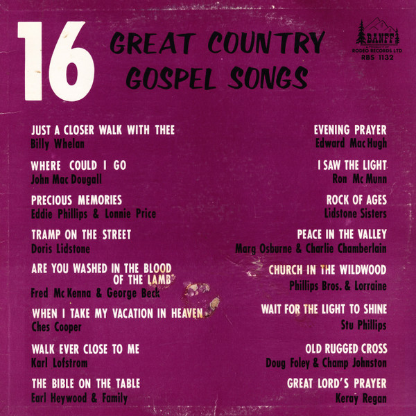 16 Great Country Gospel Songs