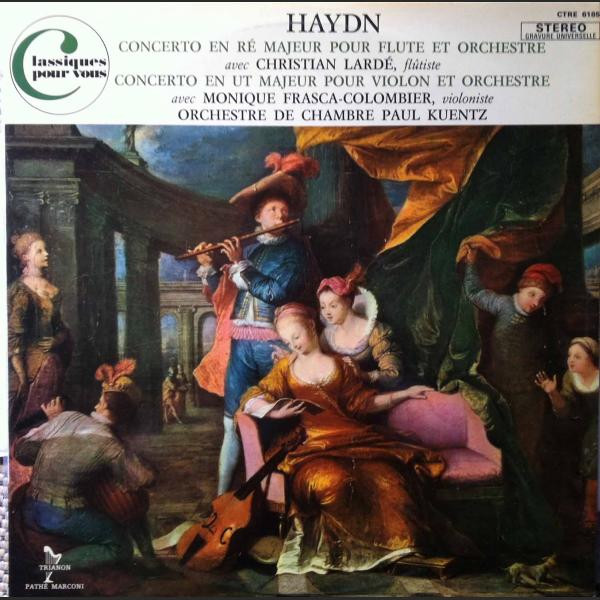 Concerto En Ré Majeur Pour Flûte Et Orchestre / Concerto En Ut Majeur Pour Violon Et Orchestre