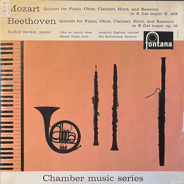 Quintett Für Klavier, Oboe, Klarinette, Horn Und Fagott Es-Dur KV 452 / Quintett Für Klavier, Oboe, Klarinette, Horn Und Fagott Es-Dur Op. 16