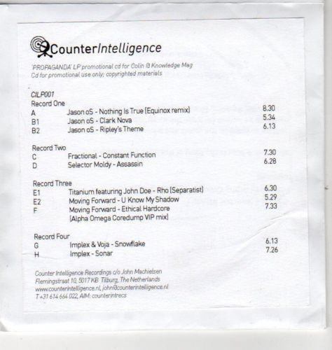 Counter Intelligence Presents Propaganda