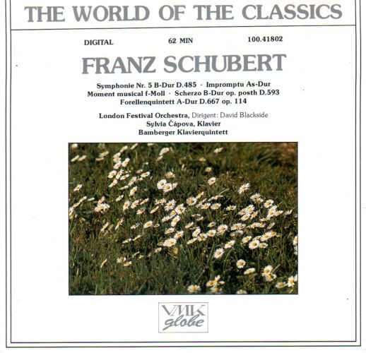 Symphonie Nr. 5 B-Dur D. 485 / Impromptu As-Dur / Moment Musical F-Moll / Scherzo B-Dur Op. Posth. D.593 / Forellenquintett A-Dur D.667 Op. 114