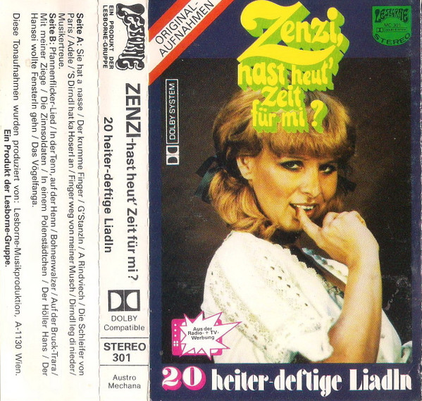 Zenzi, Hast Heut' Zeit Für Mi ? (20 Heiter-Deftige Liadln) 