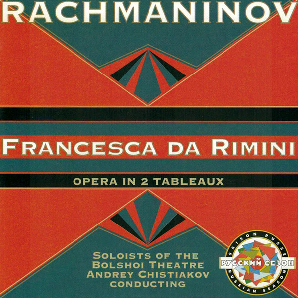 Francesca Da Rimini, Opera In 2 Tableaux