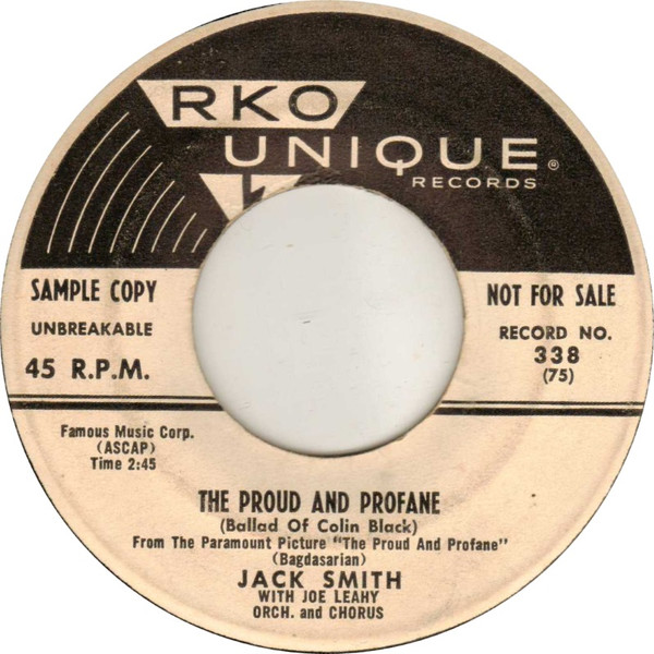 The Proud And Profane (Ballad Of Colin Black)