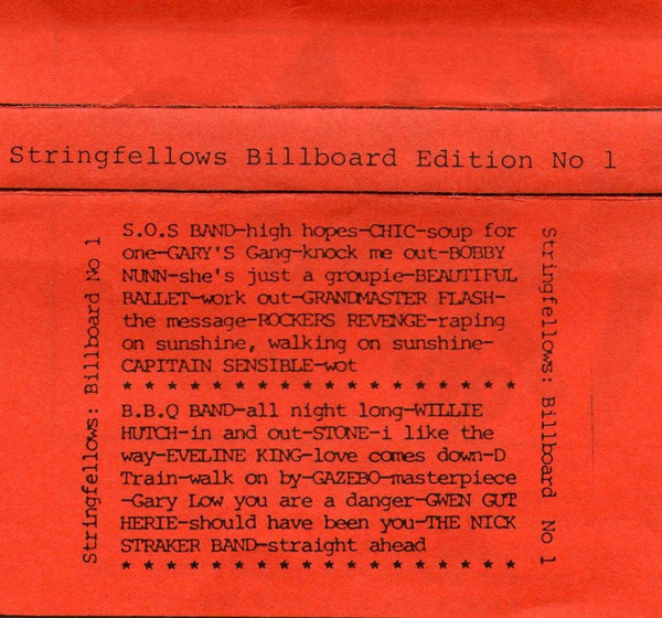 Stringfellows Billboard Edition No 1