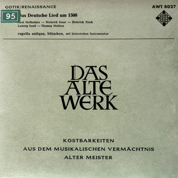 Das Deutsche Lied Um 1500