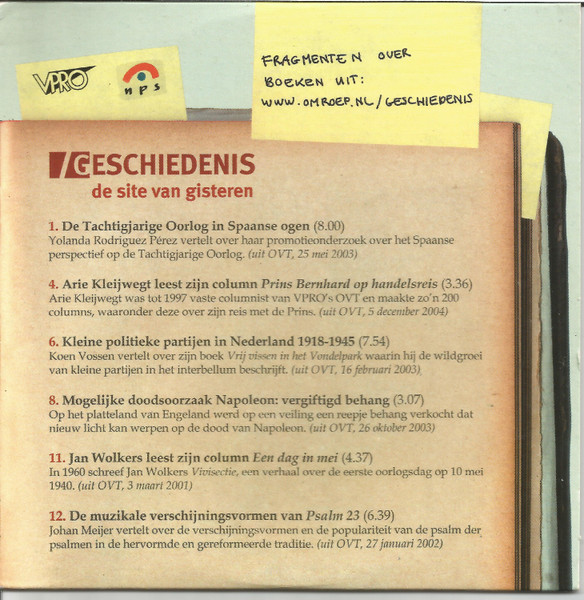 De Site Van Gisteren / Schrijvers Aan Het Woord