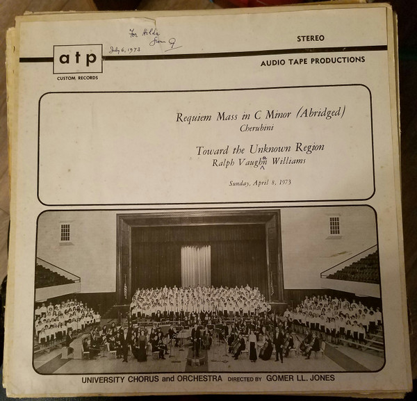 Cherubini - Requim Mass in C minor/Ralph Vaughan Williams - Toward the Unknown Region