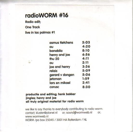 Radio Worm 16 - Live In Las Palmas #1