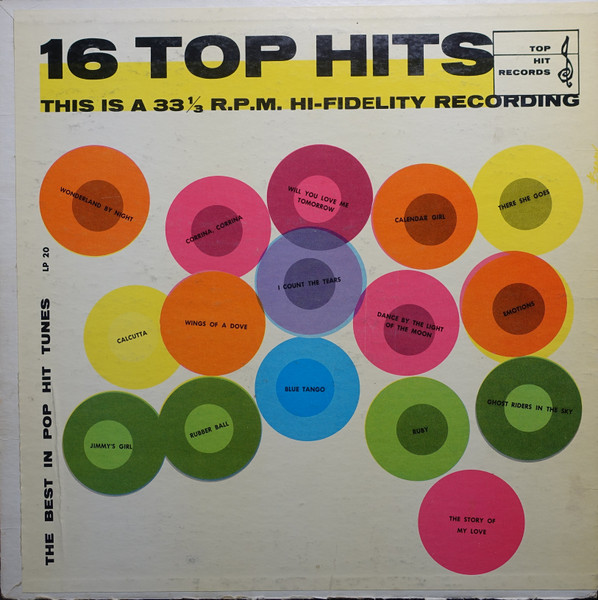 16 Top Hits The Best In Pop Hit Tunes