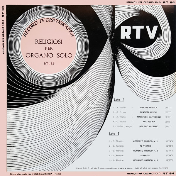 Religiosi Per Organo Solo